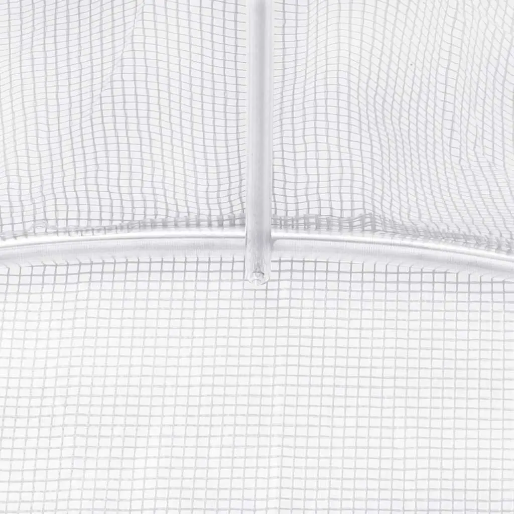 Greenhouse Steel Frame White 20m² 5x4x2.3m Outdoor Plant House