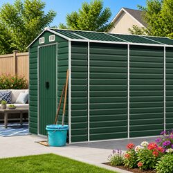 Your Friendly Green Garden Shed 191x470x198cm for Outdoor Gear