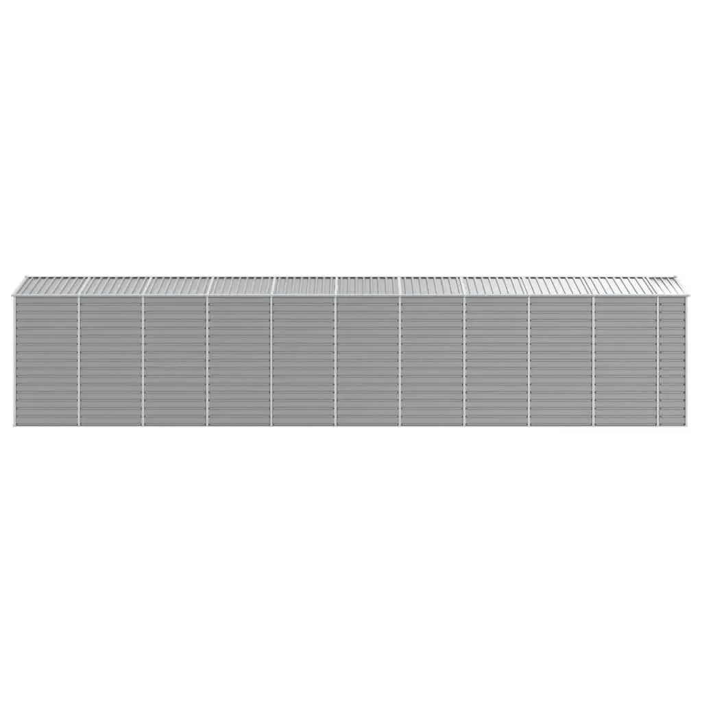 Garden Shed Metal Storage Outdoor Galvanised Steel Grey 191x895x198 cm