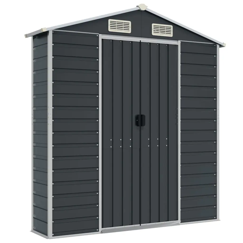 Garden Shed Metal Storage Anthracite 191x470x198 cm