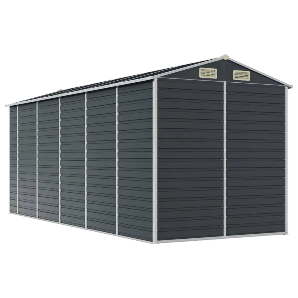 Garden Shed Metal Storage Anthracite 191x470x198 cm