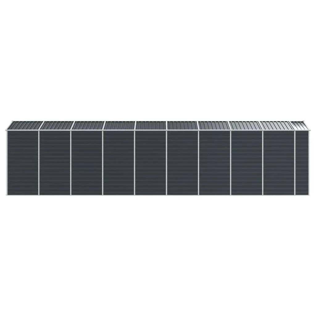 Galvanised Steel Garden Shed Outdoor Storage Tool Anthracite 191x810x198 cm