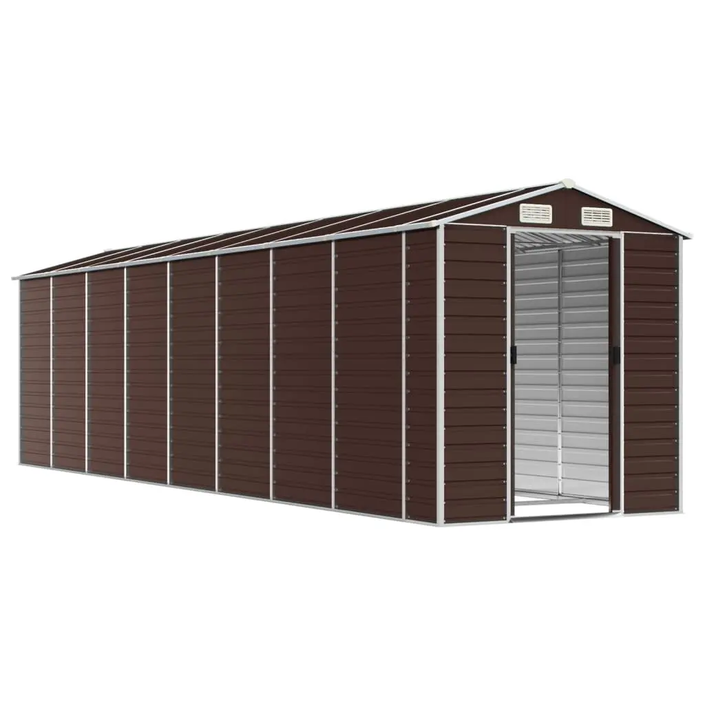 Brown Garden Shed 191x725x198 cm for Outdoors