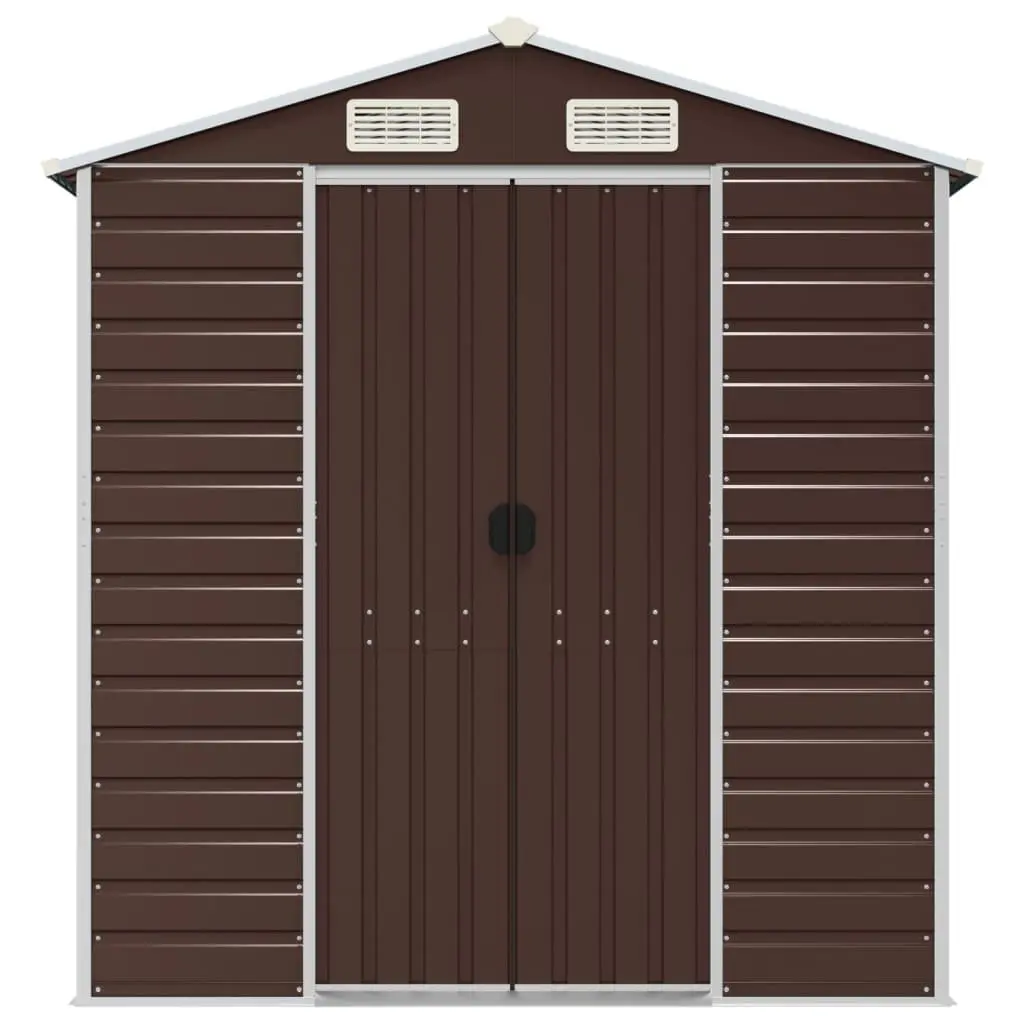 Brown Garden Shed 191x725x198 cm for Outdoors