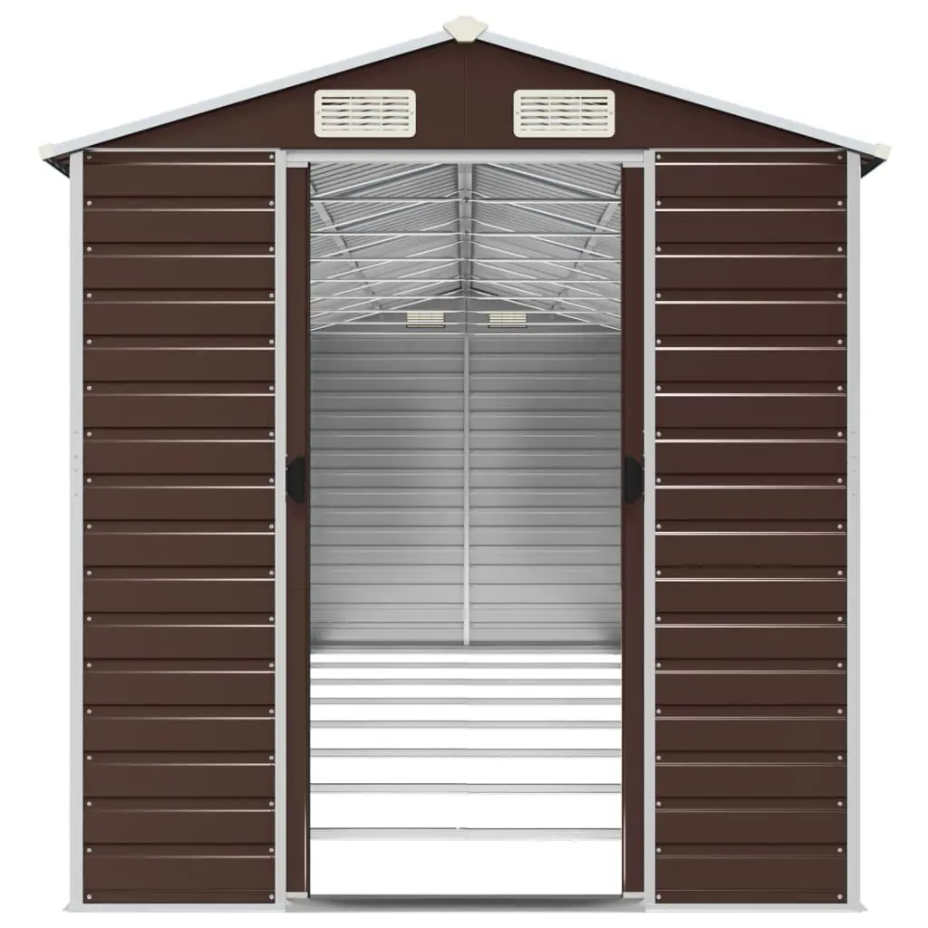 Brown Garden Shed 191x725x198 cm for Outdoors