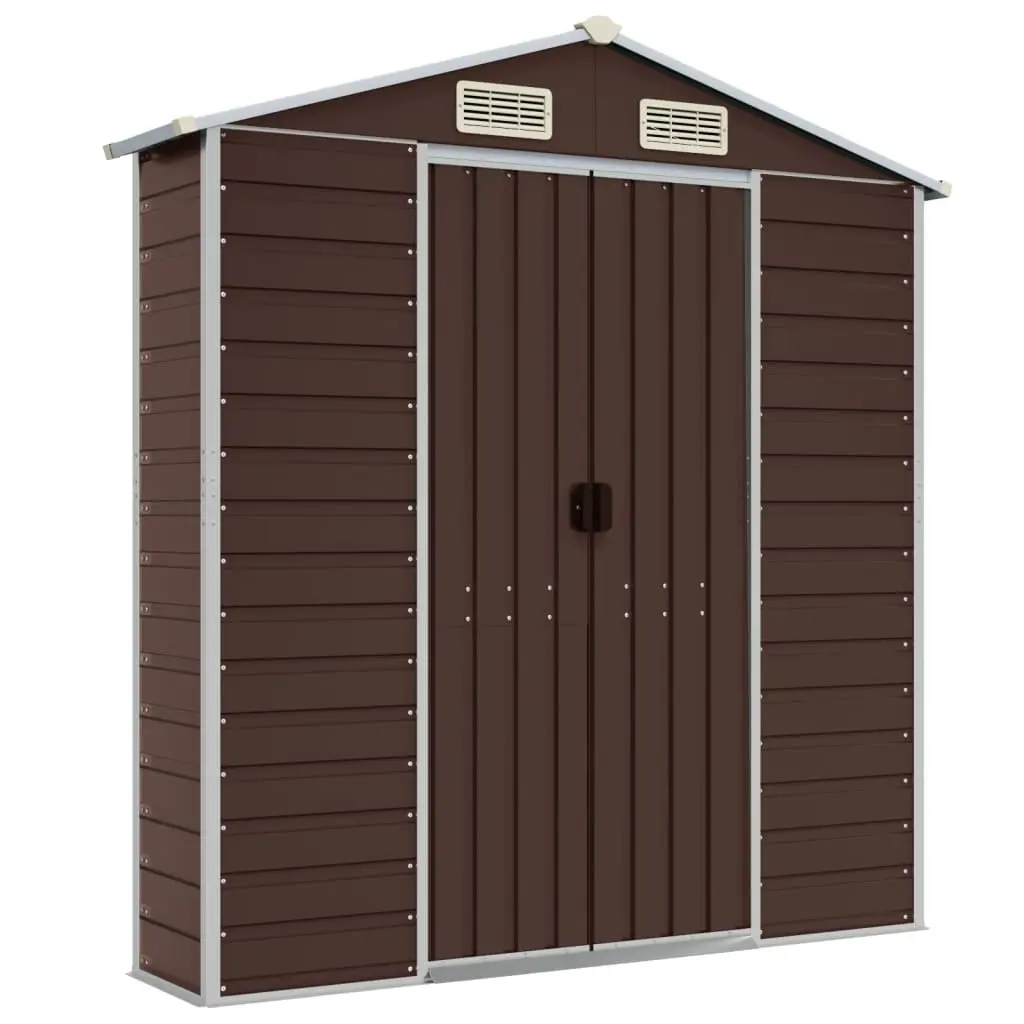 Brown Garden Shed 191x725x198 cm for Outdoors