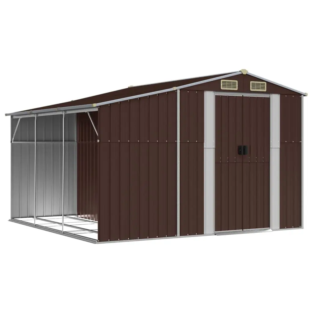 Brown Garden Shed 277x279x179cm