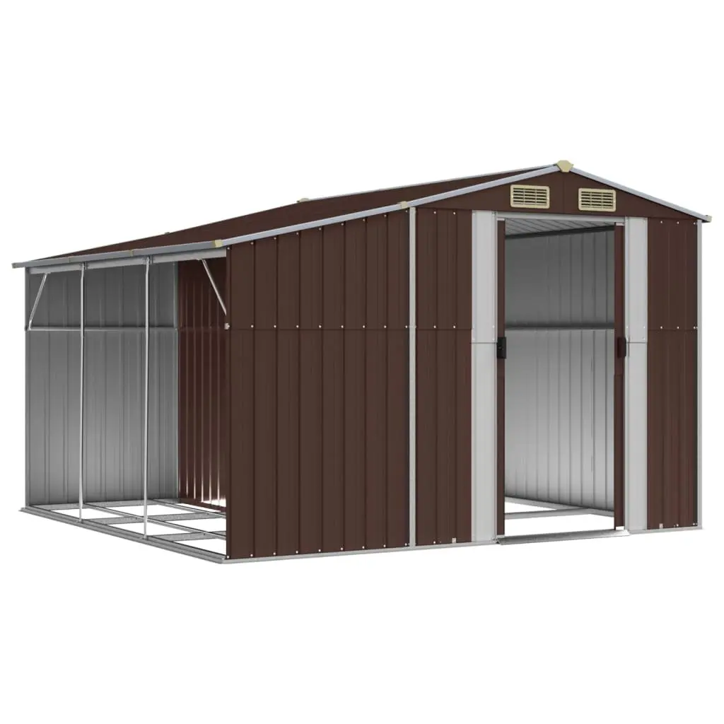 Brown Garden Shed 277x279x179cm