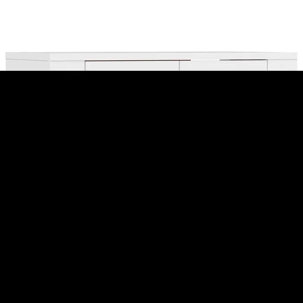 Wall-Mounted TV Cabinet White Storage Unit 57 x 34.5 x 40 cm 2 Piece