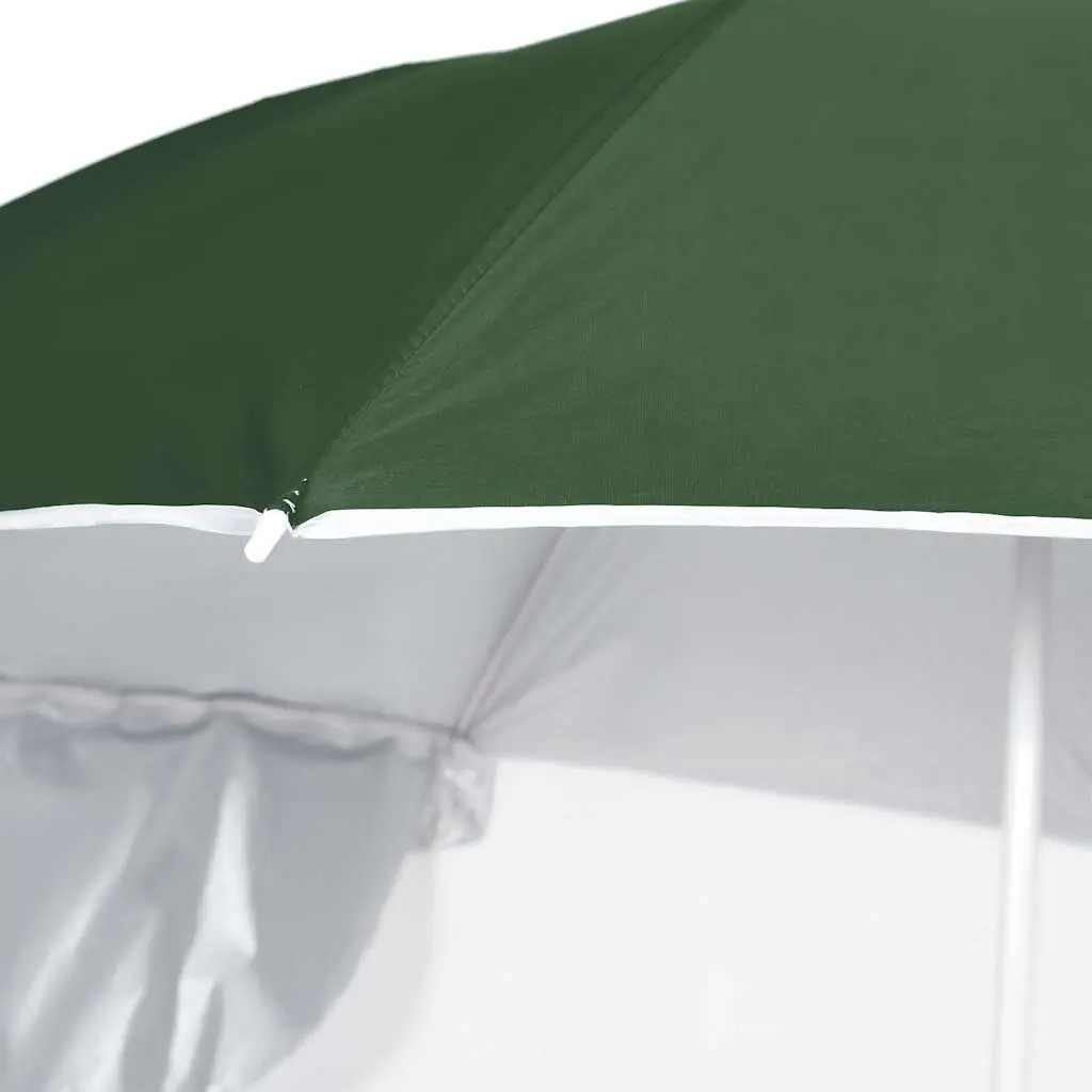 Beach Parasol with Detachable Side Walls UV Protection Polyester Canopy 215cm