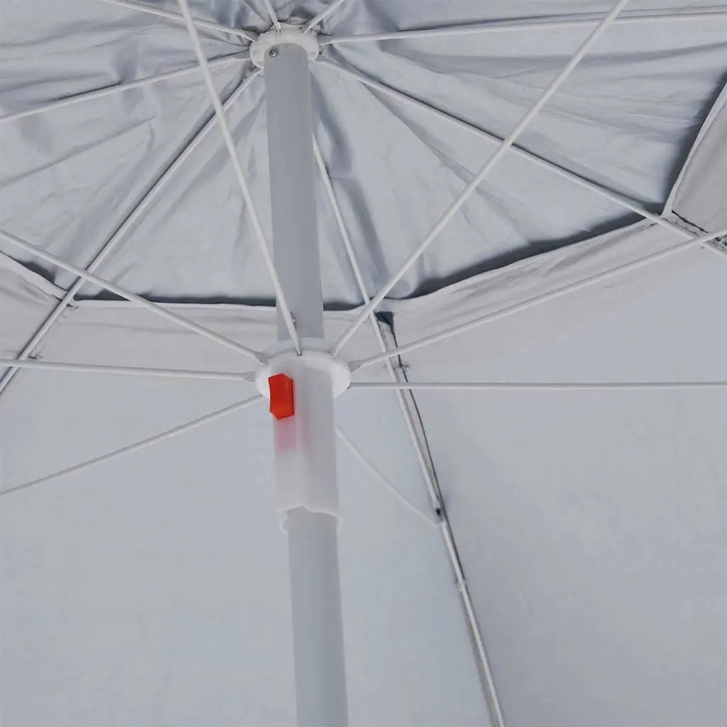 Beach Parasol with Detachable Side Walls Anthracite 215cm