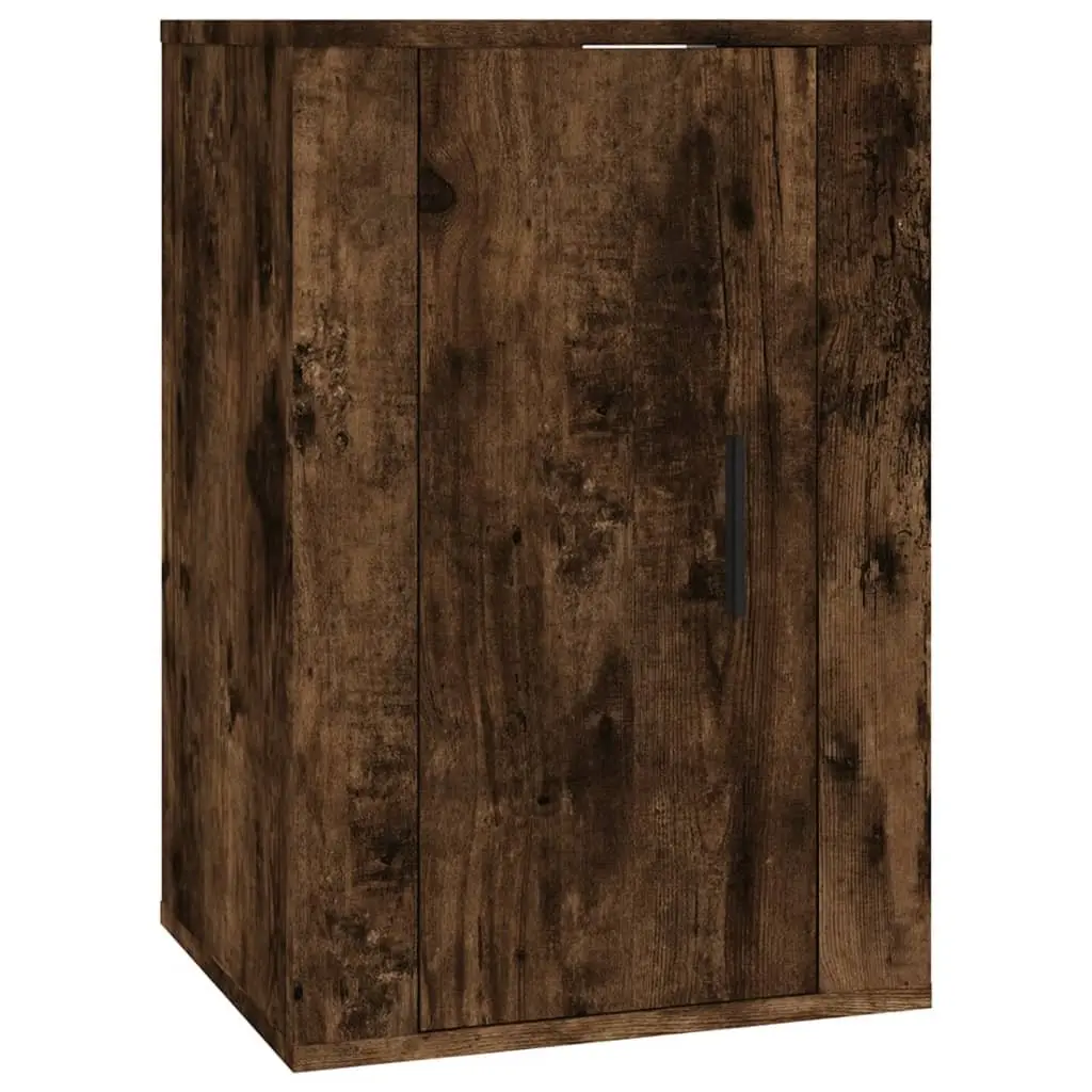 TV Cabinet Set Wall-Mounted Storage Unit Engineered Wood Living Room Furniture