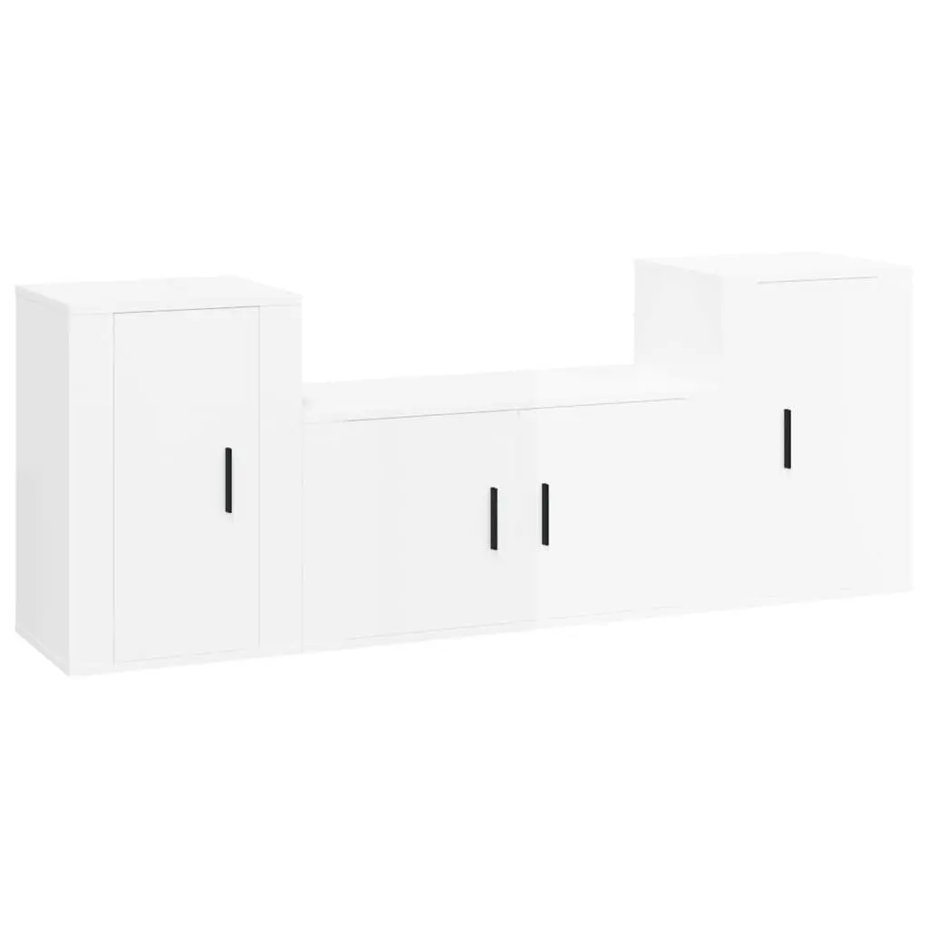 3 Piece Wall-Mounted Cabinet Set