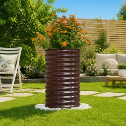 Friendly Galvanised Steel Garden Planter for Your Outdoor Needs