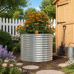 Friendly Galvanised Steel Outdoor Planter Box
