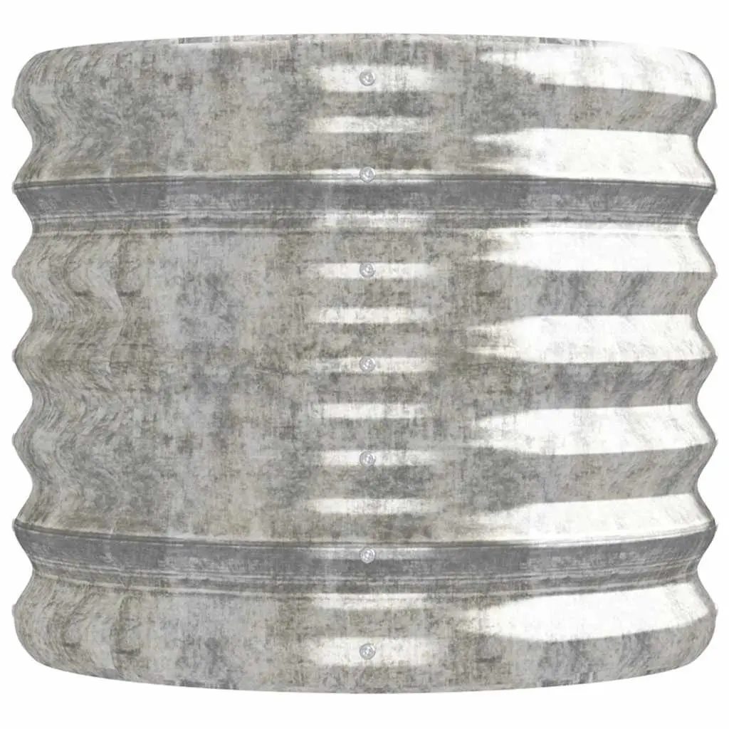 Raised Garden Bed Galvanised Steel Planter Box Silver 152 x 40 x 36 cm