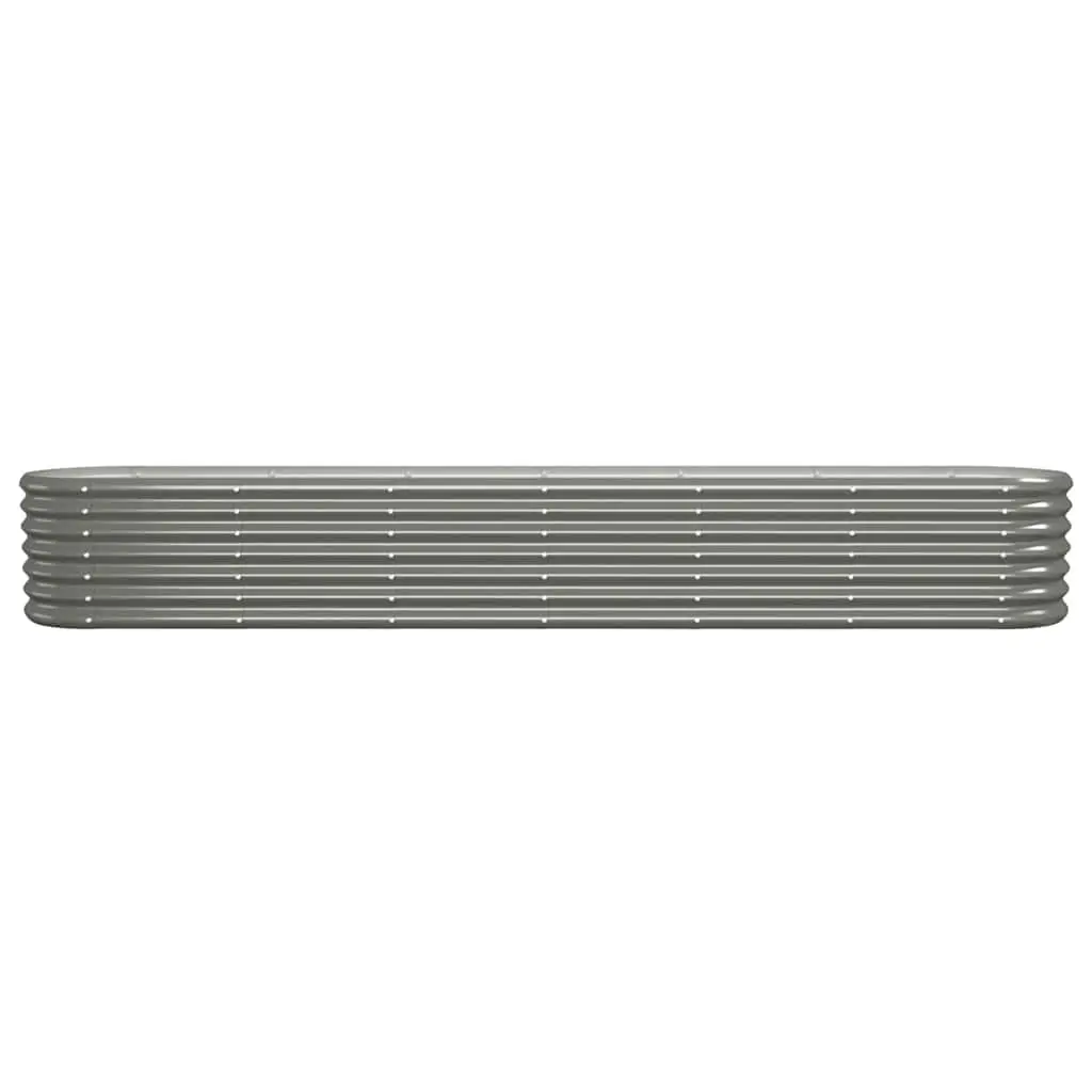 Grey Raised Bed Planter Box 260x40x36cm