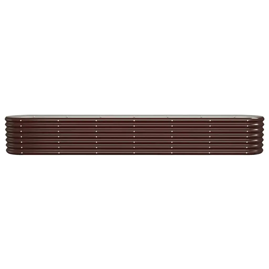 Garden Raised Bed Planter Box Brown Outdoor Vegetable Herb Flower Patio Balcony