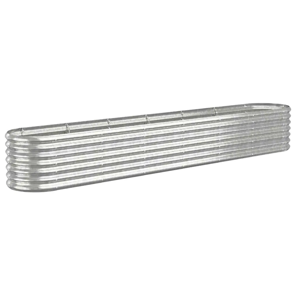 Raised Garden Bed Galvanised Steel Planter Box Outdoor 260 x 40 x 36 cm