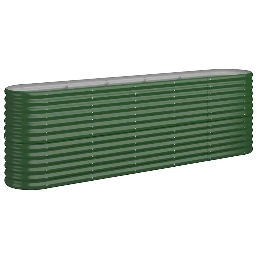 Garden Raised Bed Planter Box Galvanised Steel Deep Wide 224 x 40 x 68 cm