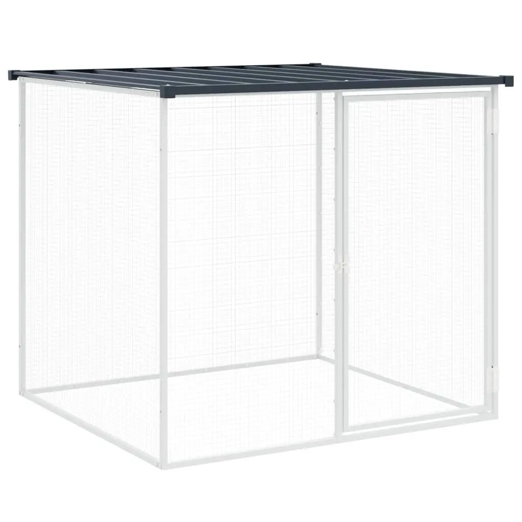 Chicken Cage Galvanised Steel with Roof 603x98x90 cm