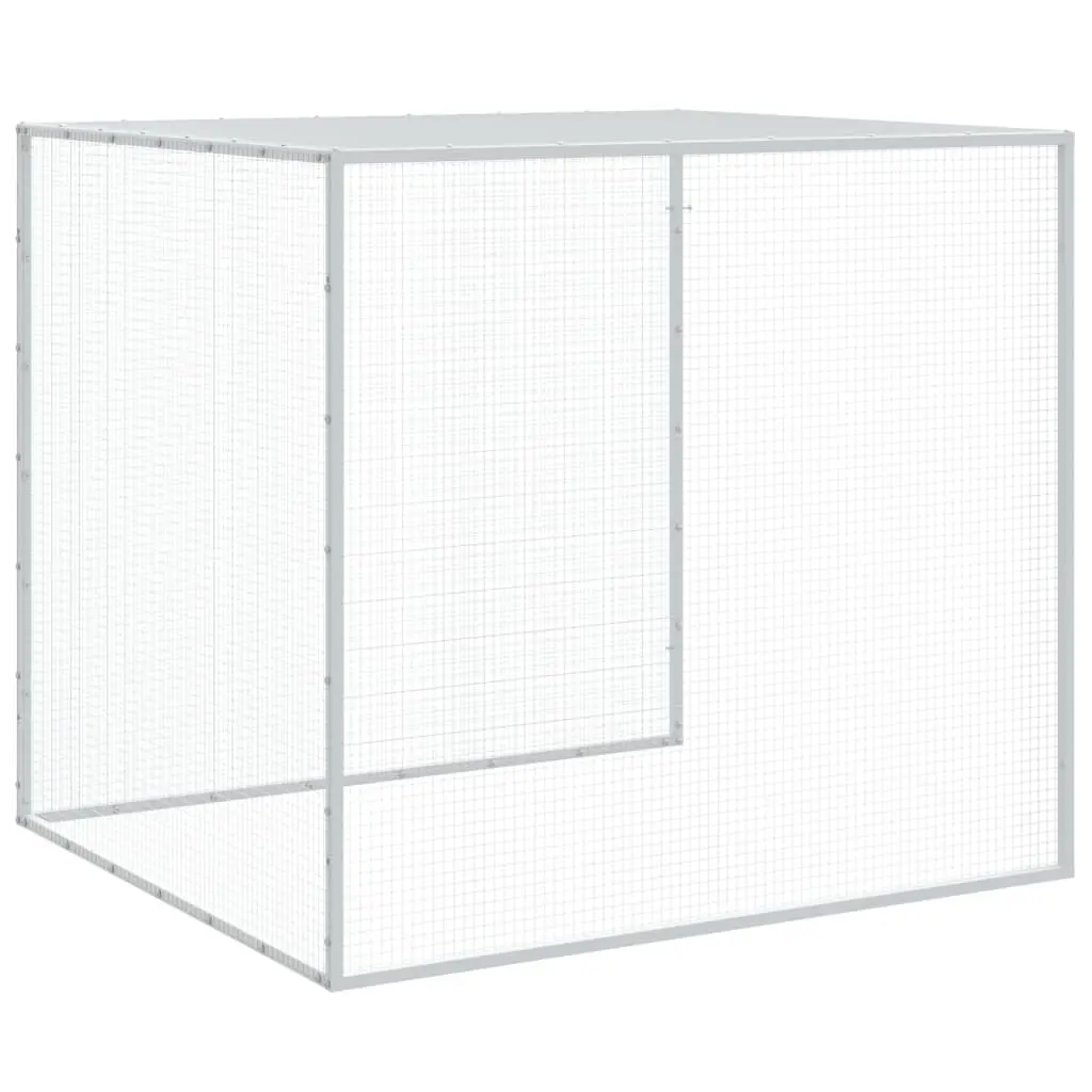 Chicken Cage with Roof Anthracite Small Animal Habitat Galvanised Steel Coop