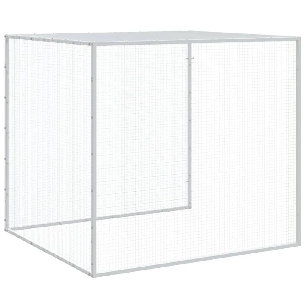 Chicken Cage with Roof Galvanised Steel 603x98x90 cm