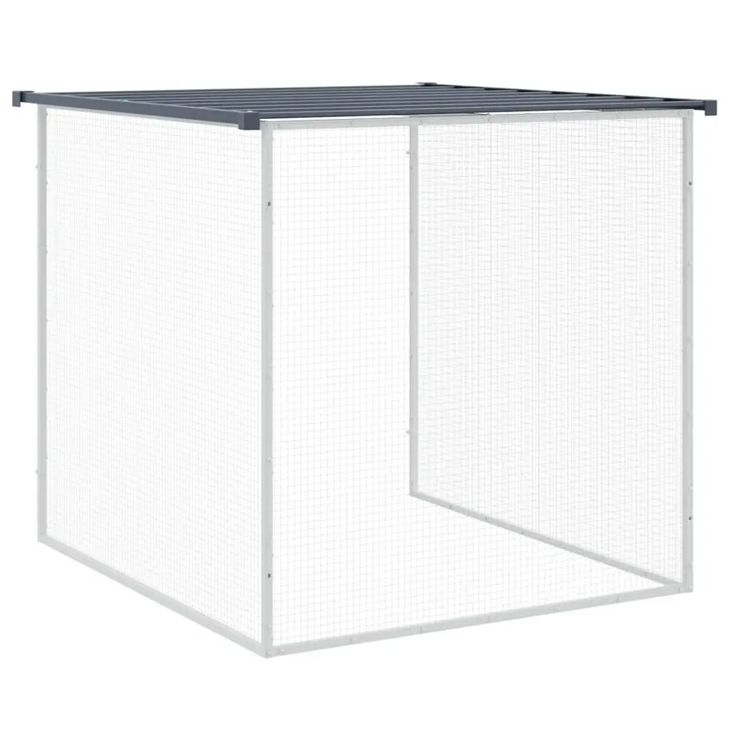 Chicken Cage with Roof Galvanised Steel 803x98x90 cm
