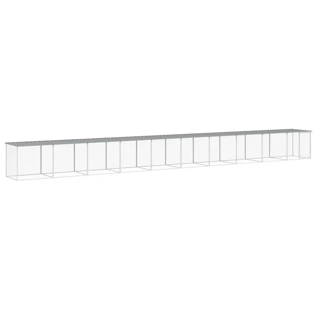 Chicken Cage with Roof Galvanised Steel 100 x 98 x 90 cm
