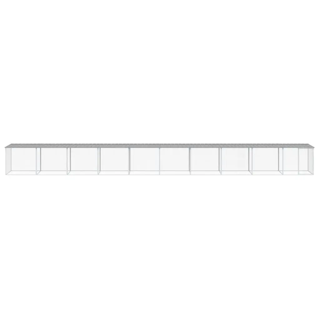 Chicken Cage with Roof Galvanised Steel 100 x 98 x 90 cm
