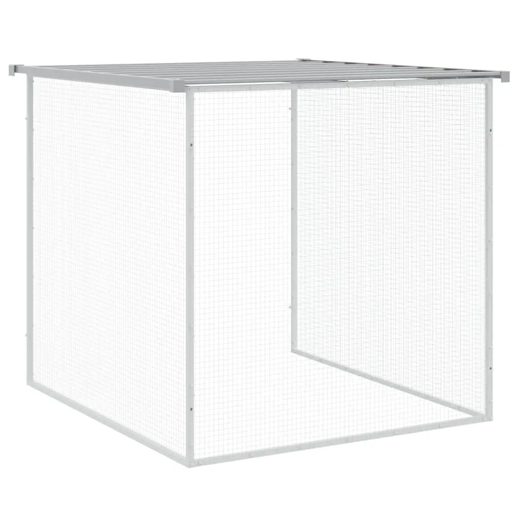 Chicken Cage with Roof Galvanised Steel 100 x 98 x 90 cm