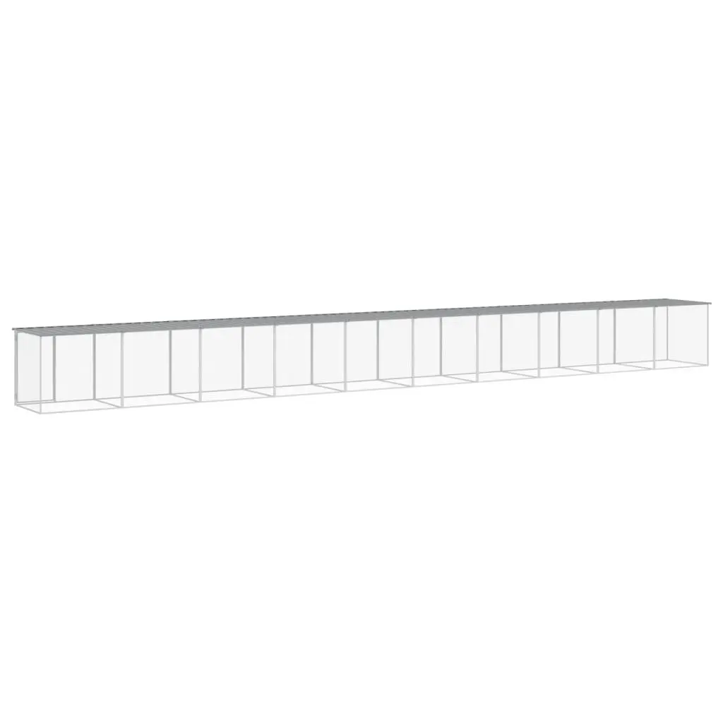 Chicken Cage with Roof Galvanised Steel 100 x 98 x 90 cm