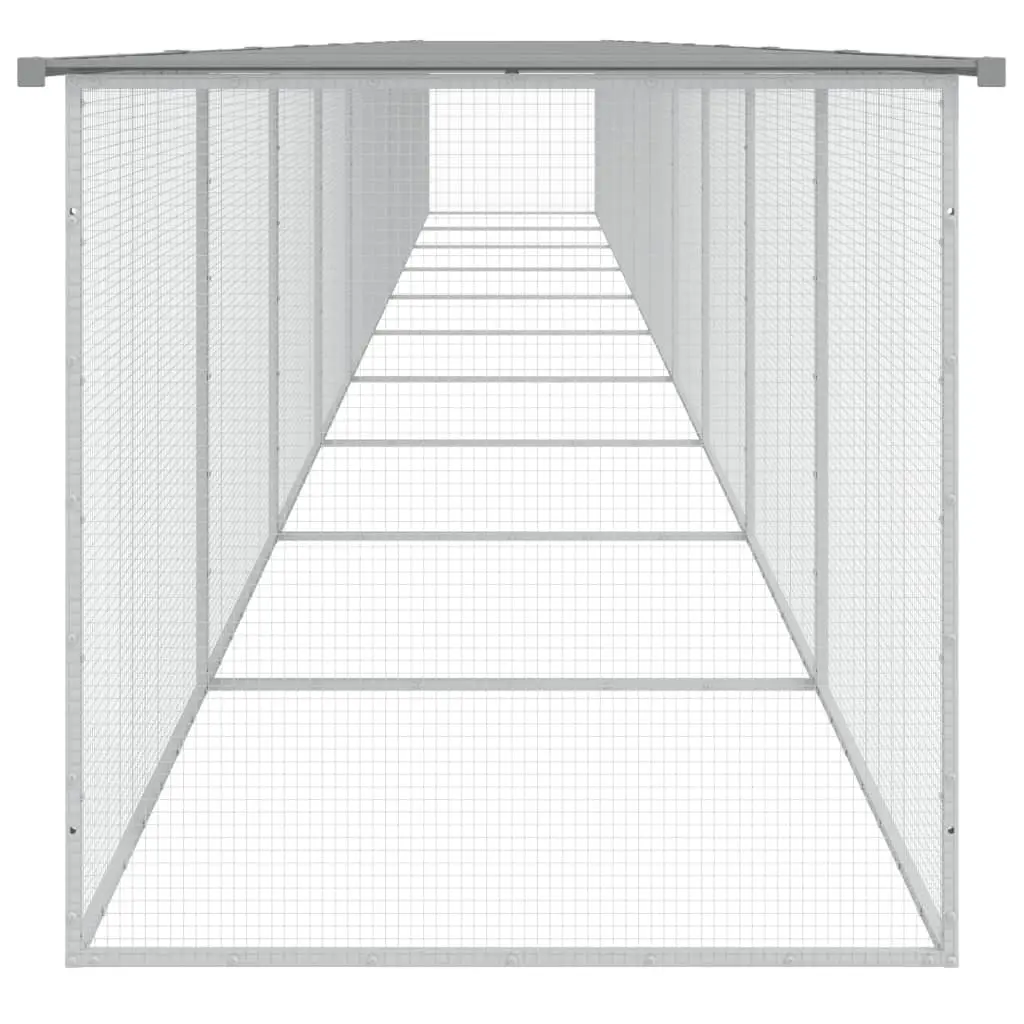 Chicken Cage with Roof Galvanised Steel 100 x 98 x 90 cm
