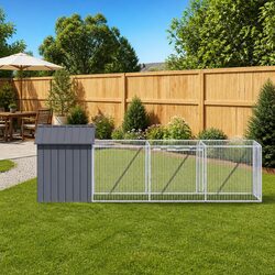 Your Pet Will Love This Dog House with Extended Run
