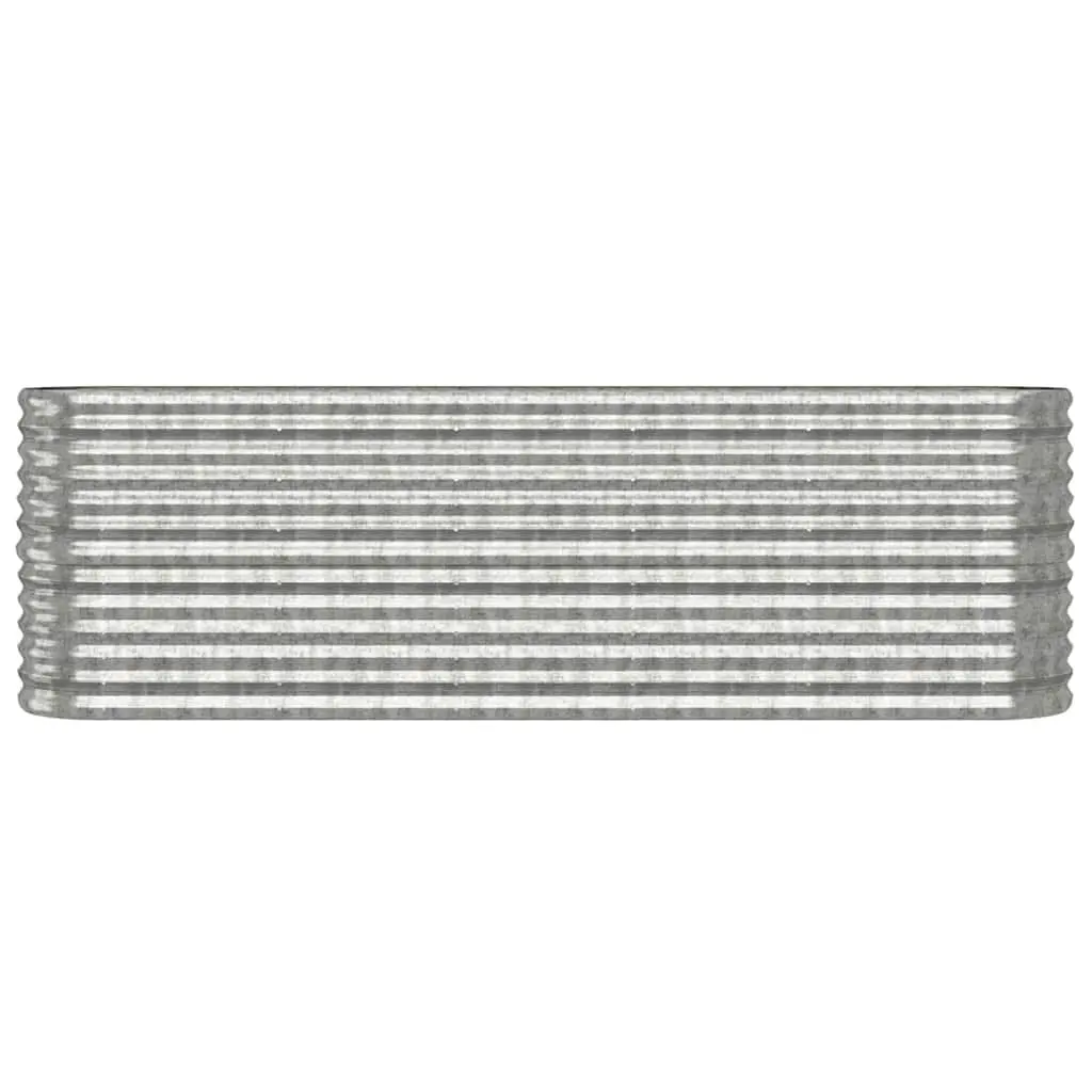 Galvanised Steel Raised Garden Bed Planter Box Outdoor 224 x 40 x 68 cm