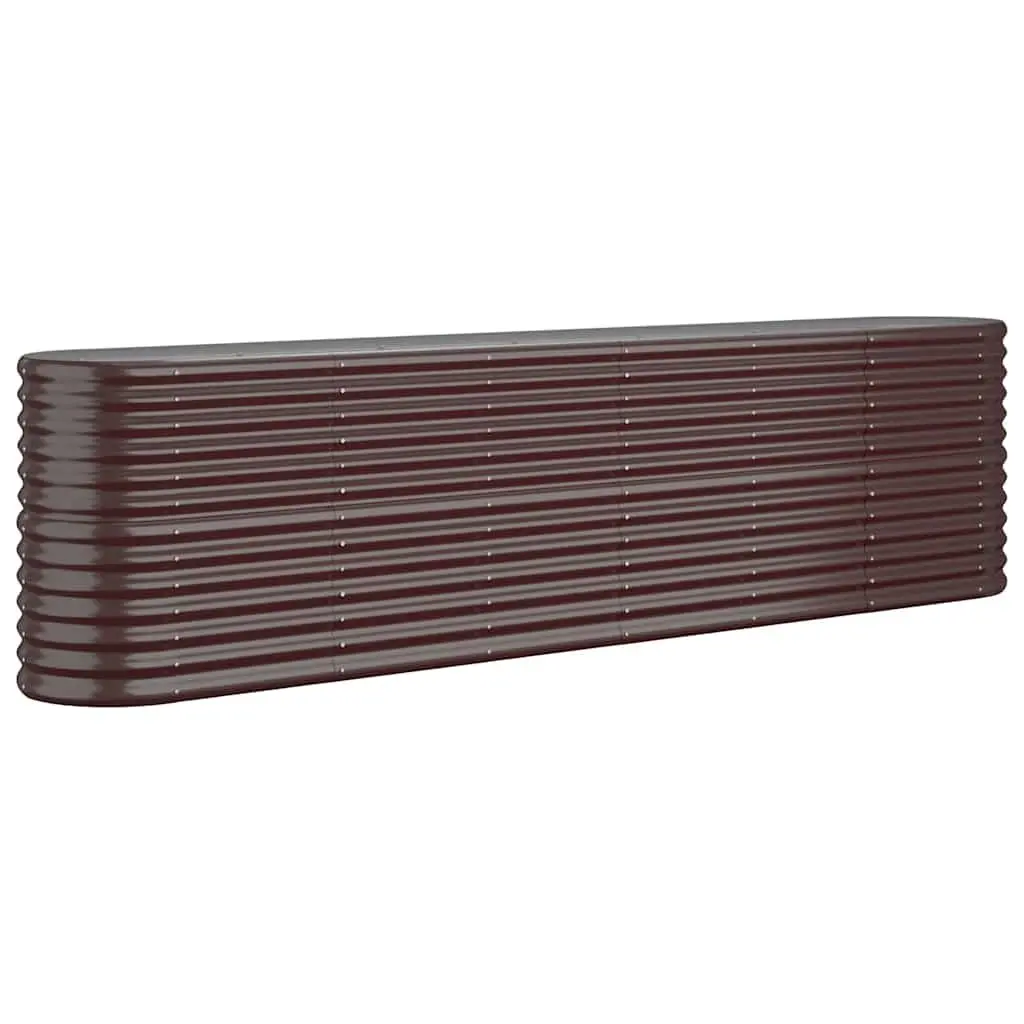 Garden Raised Bed Planter Box Galvanised Steel Frame 260 x 40 x 68 cm