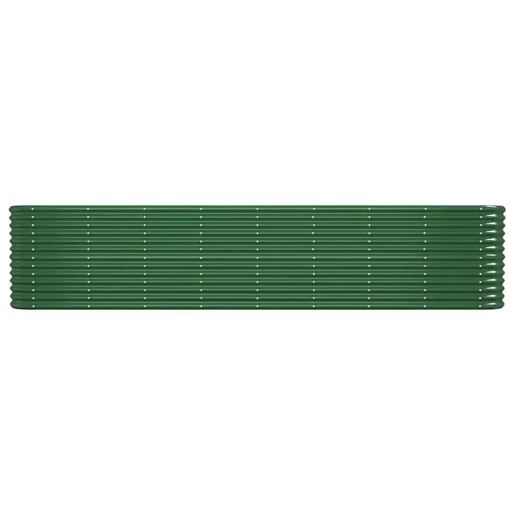Garden Raised Bed Planter Box Galvanised Steel Frame 332 x 40 x 68 cm