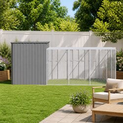 Your Dog Will Love This Grey House with Run