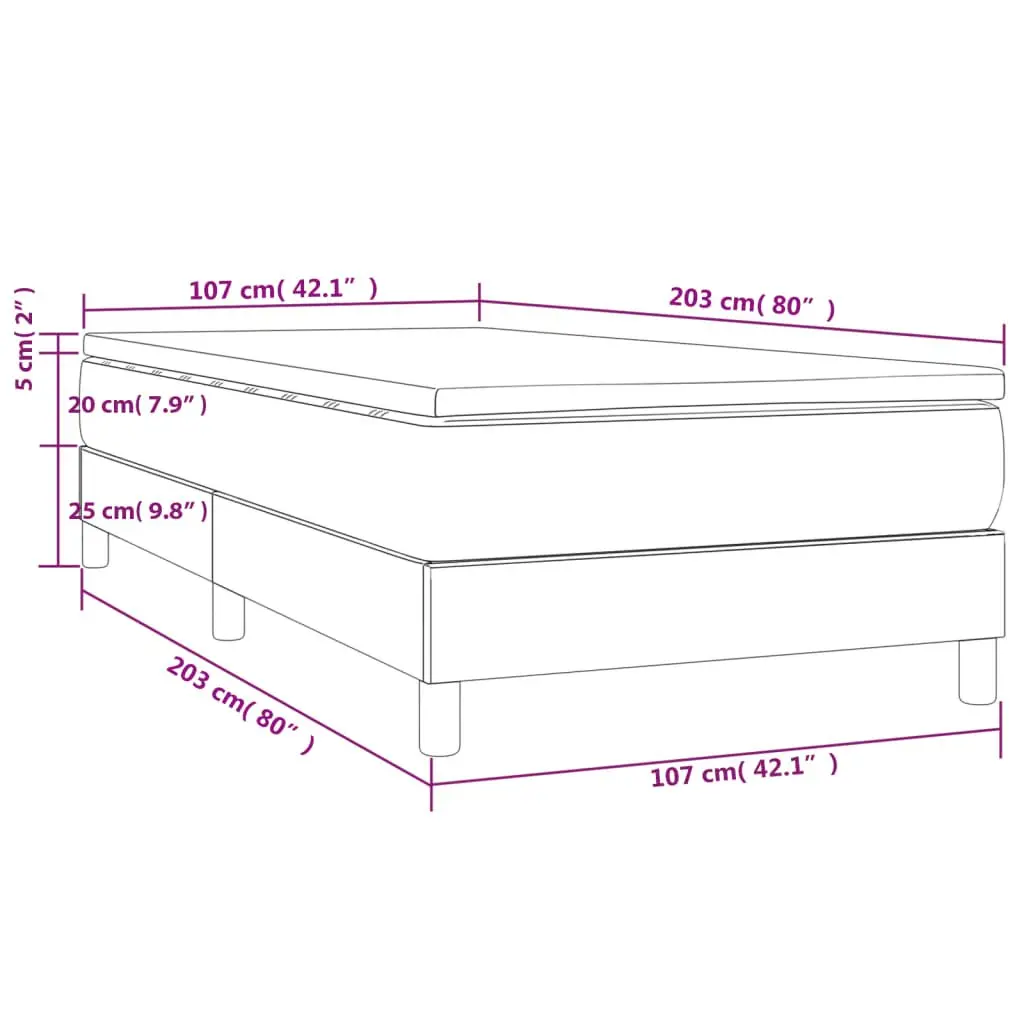 Box Spring Bed with Pocket Spring Mattress