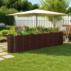 Your Garden Awaits: Raised Bed Planter Box in Brown