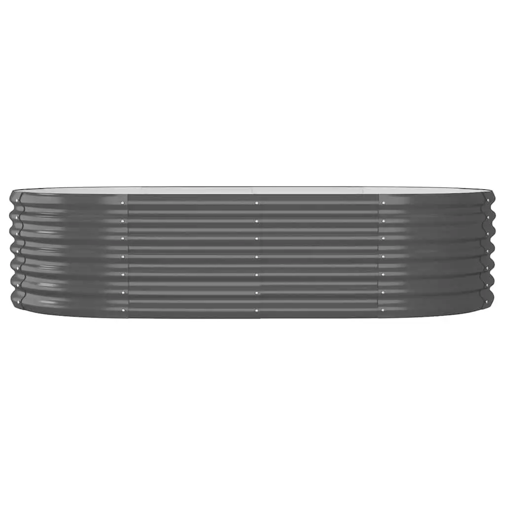 Garden Raised Bed Galvanised Steel Planter Durable 152 x 80 x 36 cm