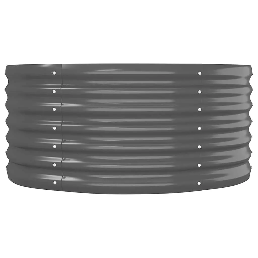 Garden Raised Bed Galvanised Steel Planter Durable 152 x 80 x 36 cm