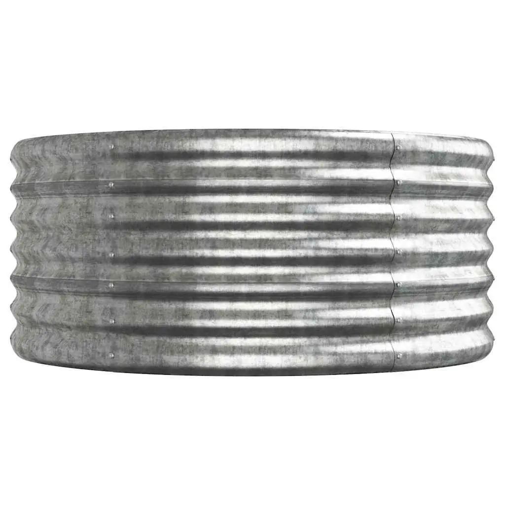 Garden Raised Bed Planter Sturdy Galvanised Steel 224 x 80 x 36 cm