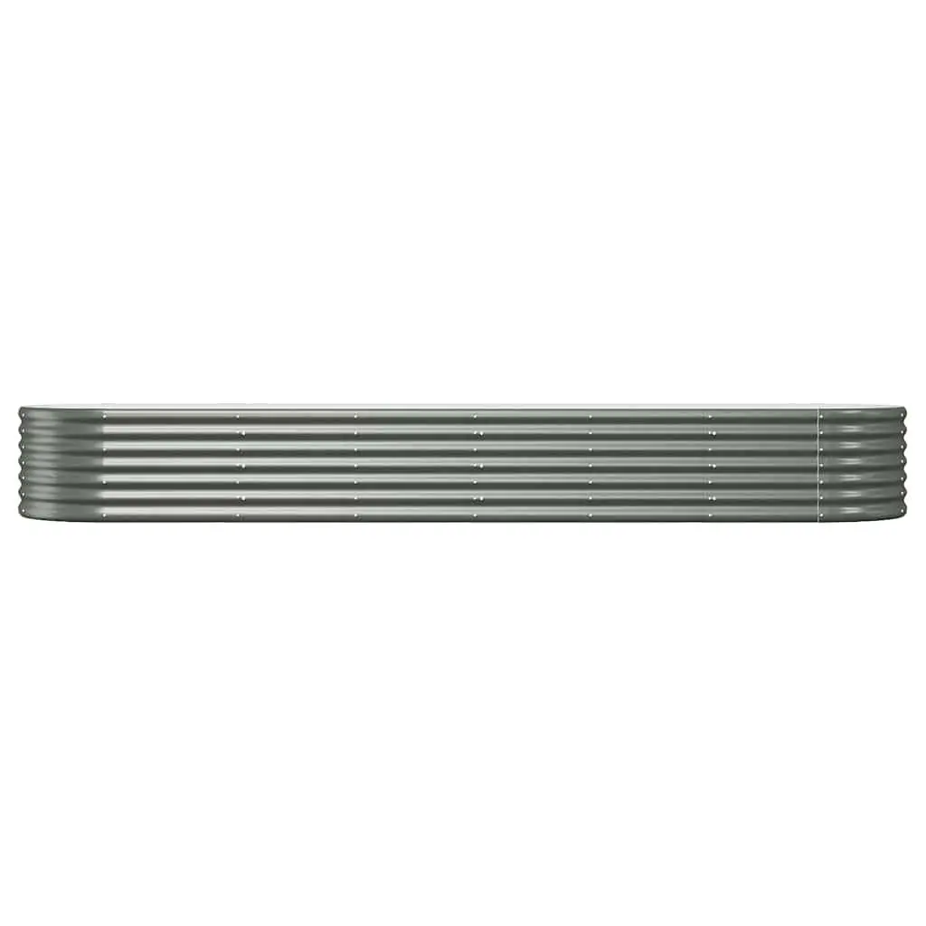 Garden Raised Bed Galvanised Steel Planter Box 296 x 80 x 36 cm