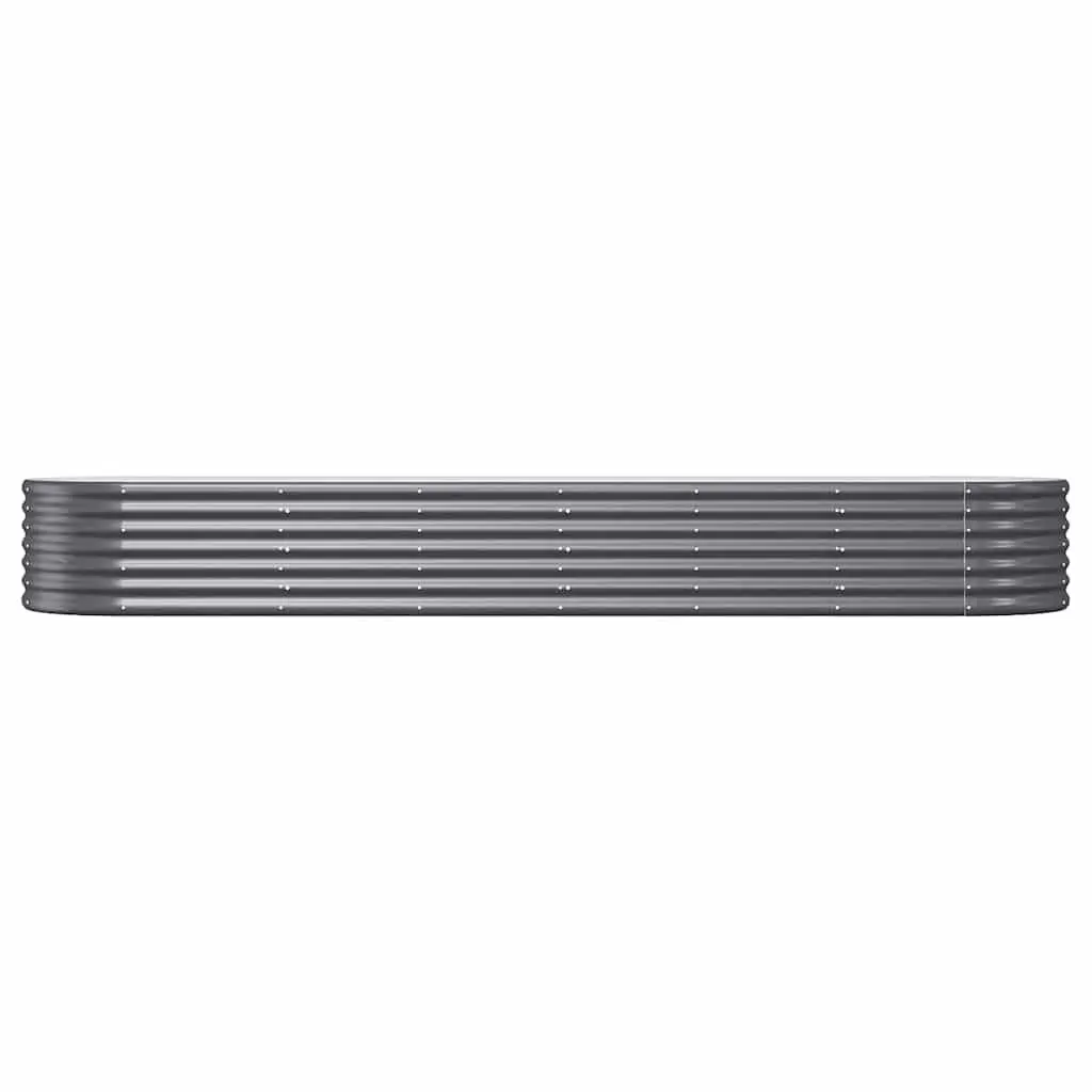 Garden Raised Bed Planter Box Sturdy Outdoor Flower Vegetable Anthracite Steel