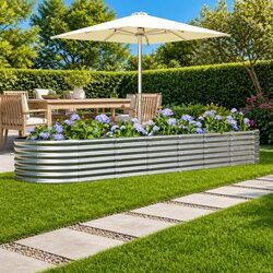 Your Outdoor Companion: Raised Garden Bed in Silver