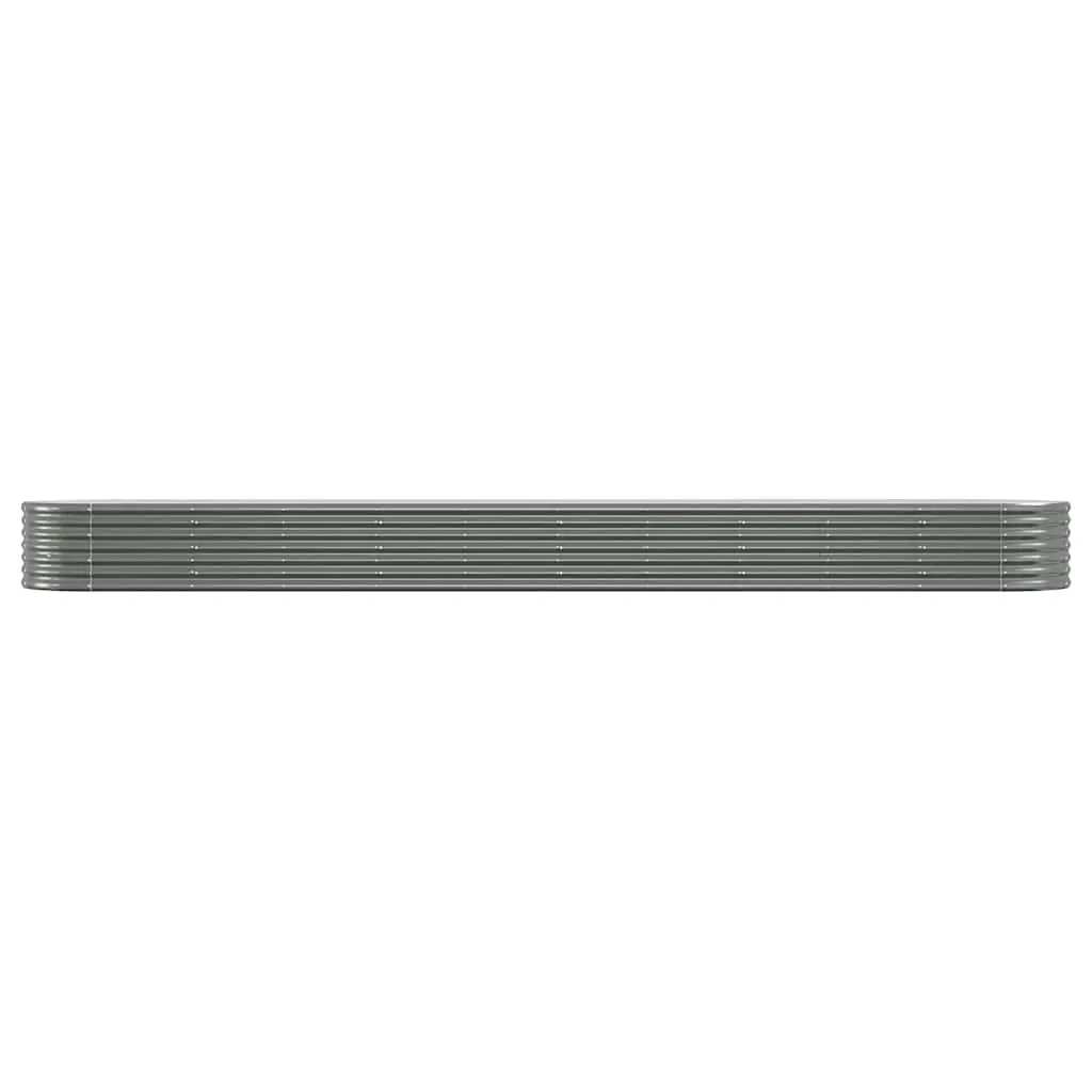 Garden Raised Bed Planter Box Galvanised Steel 440 x 80 x 36 cm Outdoor Vegetable Flower Herb Pot