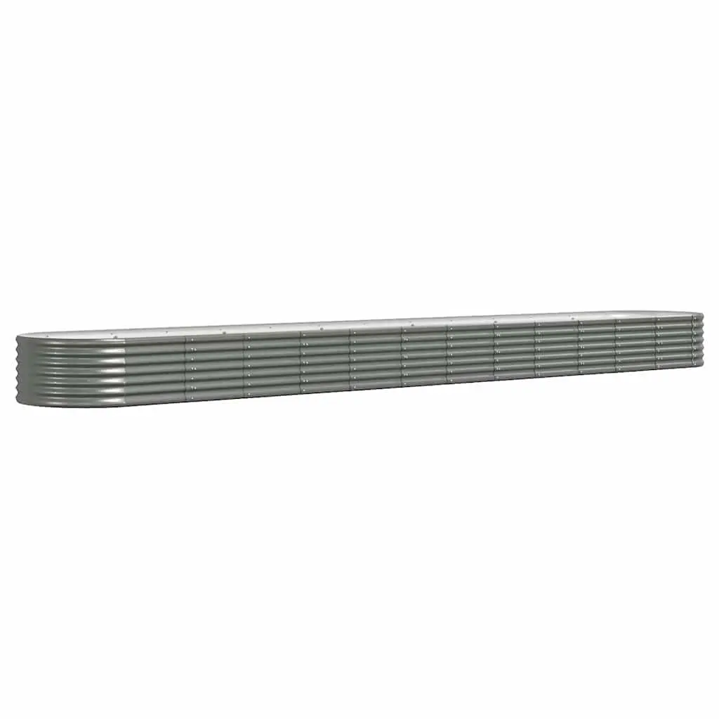 Galvanised Steel Planter for Flowers and Herbs