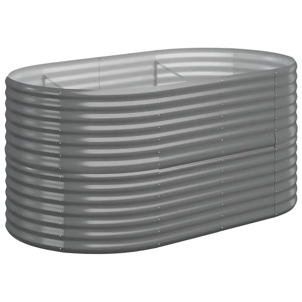 Garden Raised Bed Galvanised Steel Planter Outdoor Flower Vegetable Herb Pot Box
