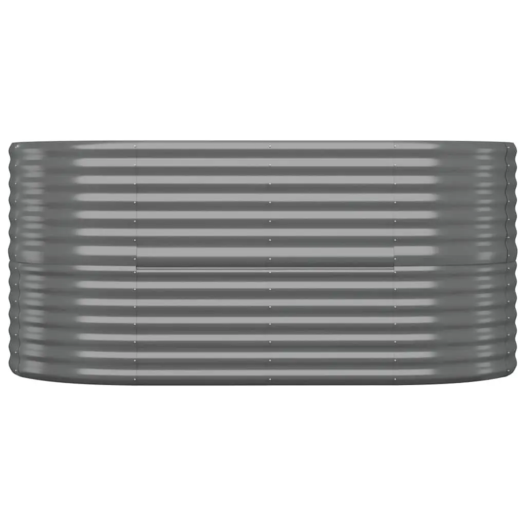 Garden Raised Bed Galvanised Steel Planter Outdoor Flower Vegetable Herb Pot Box
